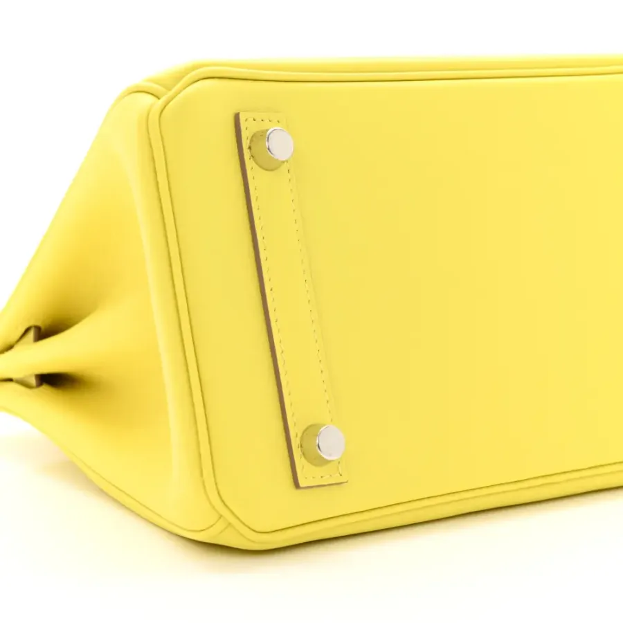 Hermès Birkin 25 Lime Swift Leather Palladium Hardware