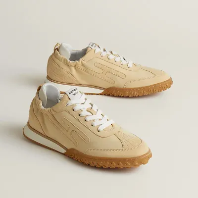 HERMES Jet Sneakers Yellow Sports Shoes