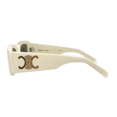 Celine square frame glasses ivory/black/leopard color Size 53口18-135