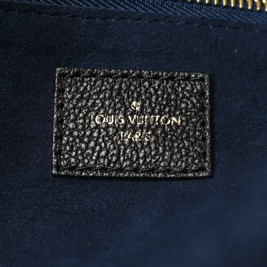 Louis Vuitton Neverfull MM Black Giant Monogram Empreinte Leather