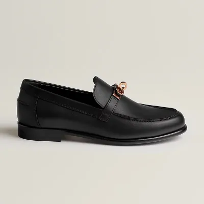 HERMES Destin Black Loafers