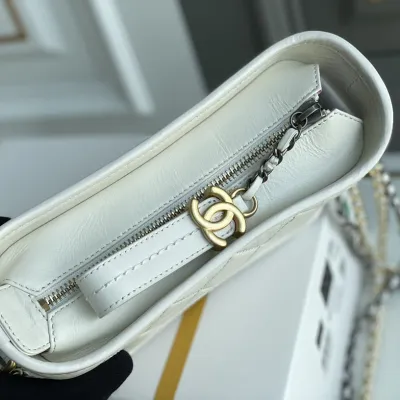 Chanel Bag White Quilted Calfskin Leather Shoulder Bags Crossbody Bags