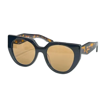 Prada Cat Eye glasses leopard maroon/black tawny/black color Size 54口20-145