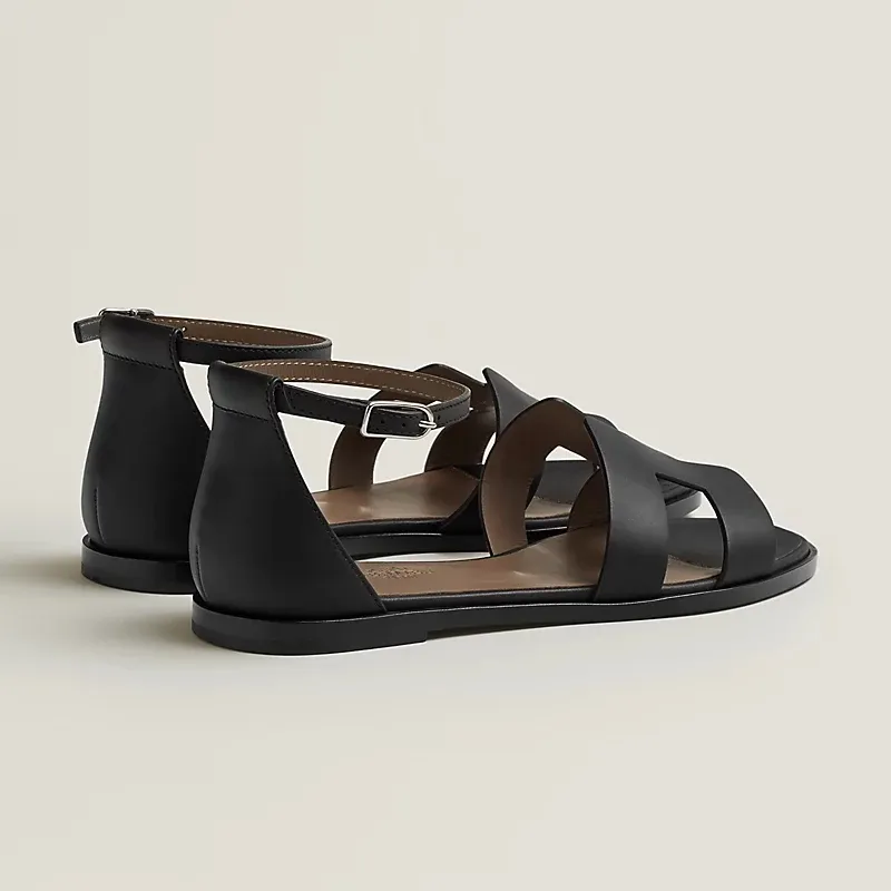 HERMES Santorini black Sandal