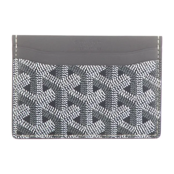 Goyard Small Card Holder Grey Goyardine Canvas - Image 2