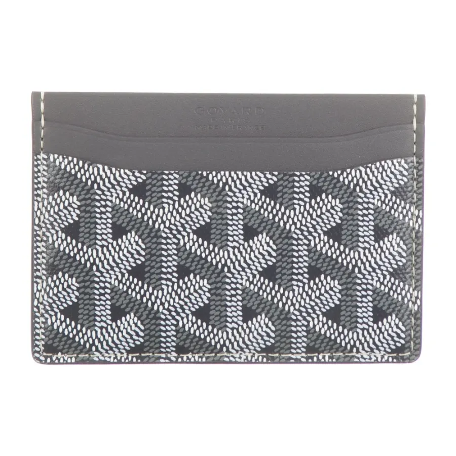 Goyard Small Card Holder Grey Goyardine Canvas