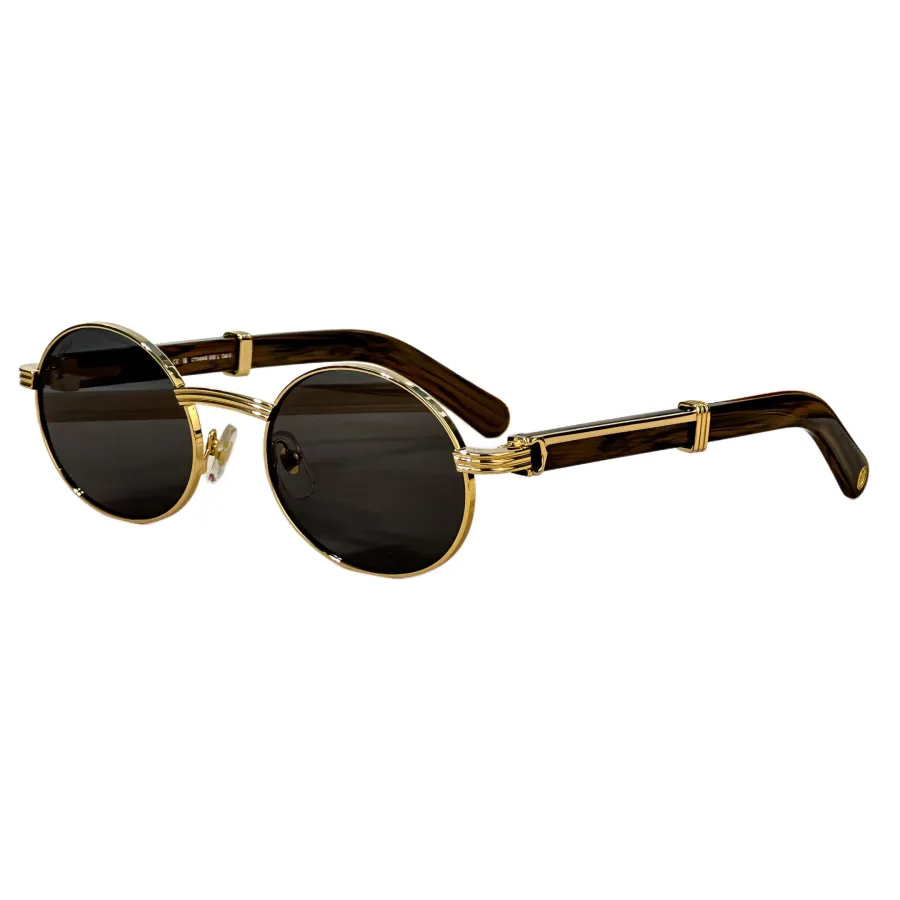 Cartier Oval glasses black/grey silver/black gold/brown gold/blue/black camouflage/green color Size 55-22-145