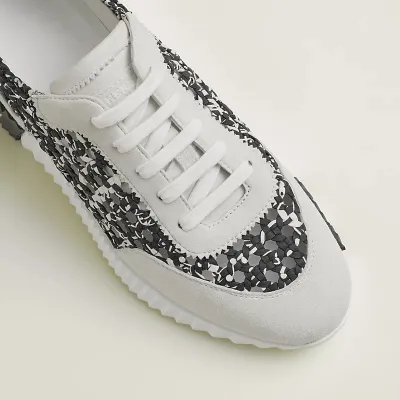 HERMES Grey Sneakers Bouncing Sports Shoes