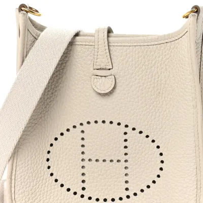 Hermès Amazone Evelyne TPM Béton Taurillon Clemence Leather Palladium Hardware
