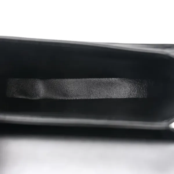 Celine Mini Besace Clea Triomphe Bag Black Shiny Calfskin Leather Gold Hardware - Image 7