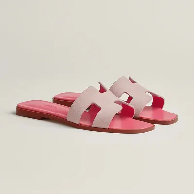 HERMES Oran pink Slippers