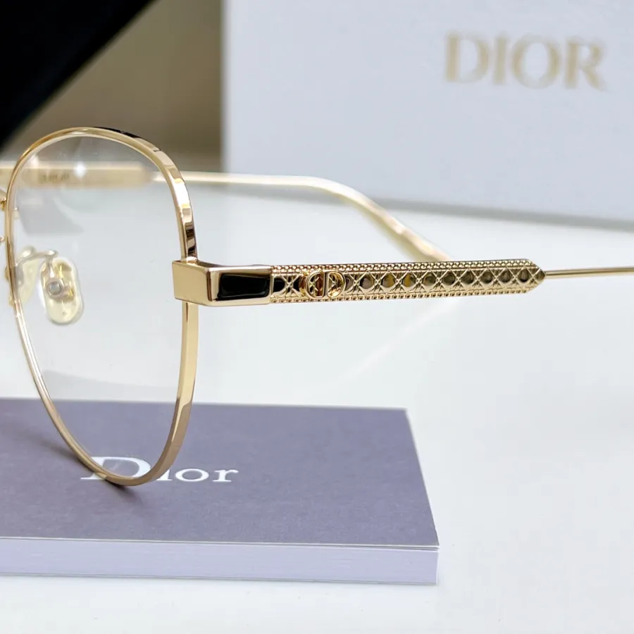 DIOR round frame glasses gold/silver color Size 54口18-145