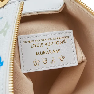 Louis Vuitton x Murakami Takashi Side Trunk MM Multicolor White Gold Hardware