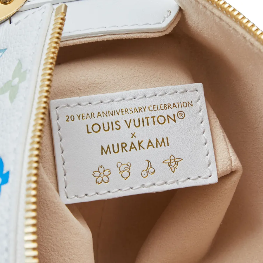 Louis Vuitton x Murakami Takashi Side Trunk MM Multicolor White Gold Hardware