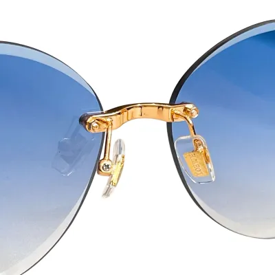 Loewe round frame glasses blue/black/eggplant/leopard brown/pink/purple white color Size 63口15-140