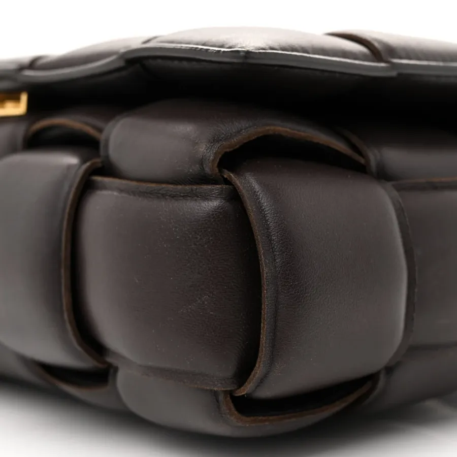 Bottega Veneta Maxi Intrecciato Padded Cassette Crossbody Bag Fondente Nappa Leather