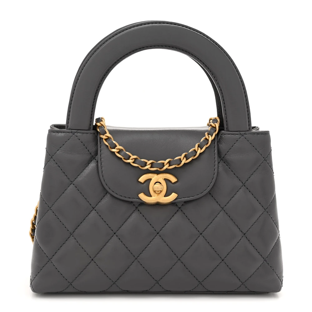 Chanel Kelly Shopper Nano Cinza – Elegância Atemporal