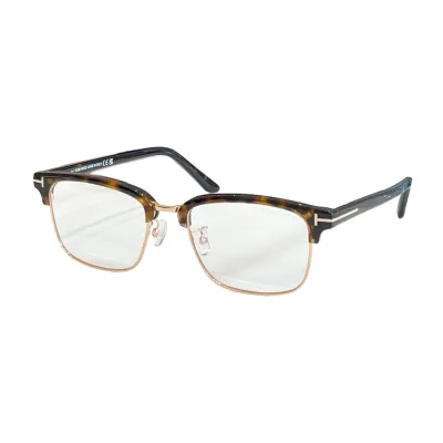Tom Ford Clubmaster glasses leopard gold/black silver/black gold color Size 52口19-145