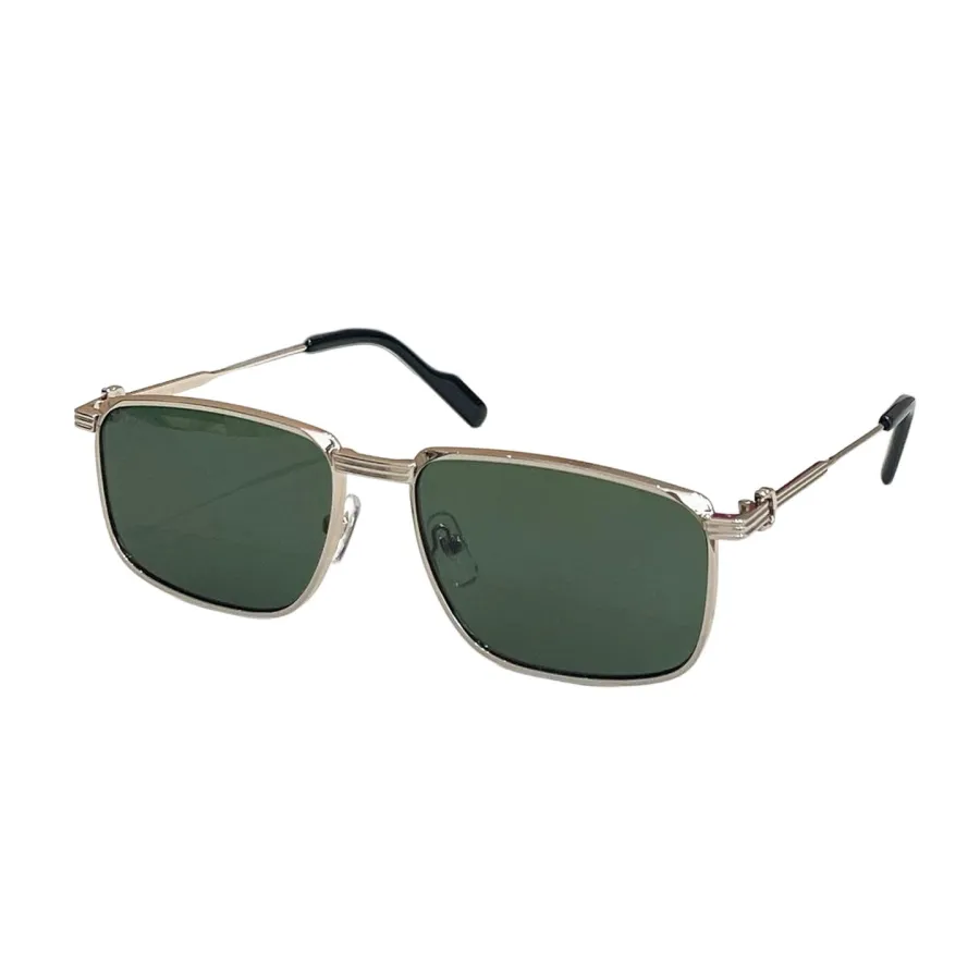 Cartier square frame glasses tawny/black/green/blue/grey/brown gold/indigo gold color Size 58口18-137