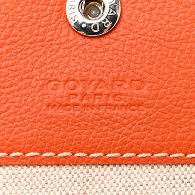 Goyard Saint Louis Tote PM Orange Goyardine Canvas