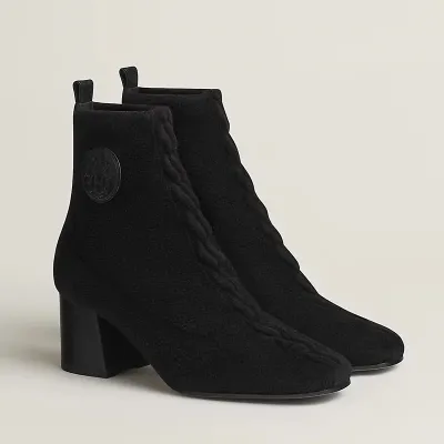 HERMES Jenna  Black ankle boots