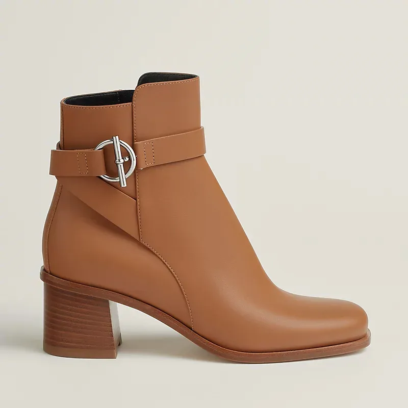 HERMES Jill  Brown ankle boots