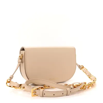 Dior Medium CD Signature Flap Crossbody Caramel Beige Calfskin Leather Gold Hardware