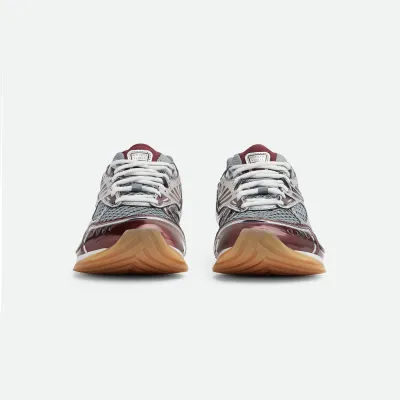 Bottega Veneta Orbit Sneakers In Silver/Burgundy Technical Fabric And Mesh Lace-Up Sneaker