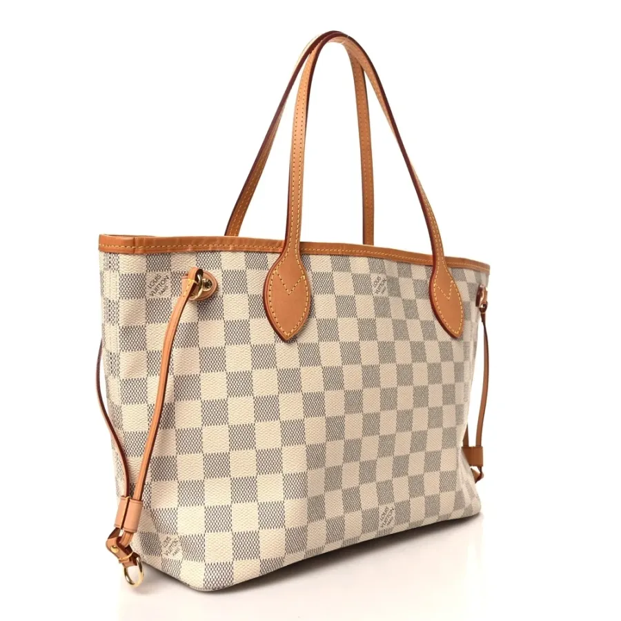 Louis Vuitton Neo Neverfull PM Damier Azur Canvas Beige Interior Gold Hardware