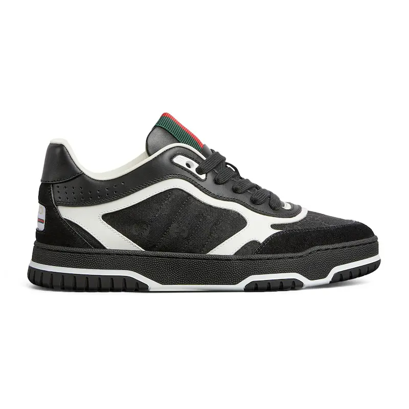 Gucci Re Web series tênis esportivos femininos preto Sneakers