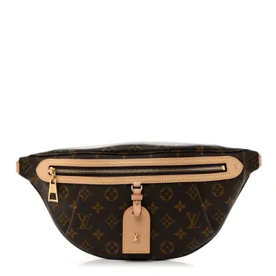 Louis Vuitton High Rise Bumbag PM Monogram Canvas Gold Hardware