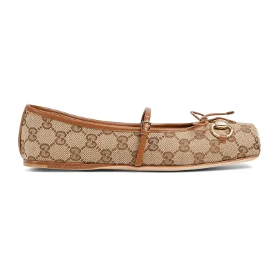 Gucci brown Ballet Shoes Flat Shoes