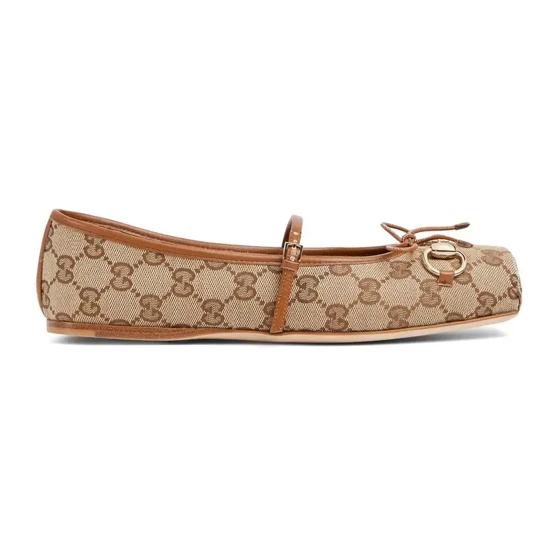 Gucci brown Ballet Shoes Flat Shoes