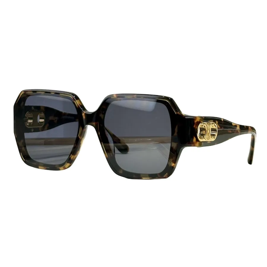 Celine square frame glasses black white/black/black brown/eggplant/leopard/ivory color Size 61口16 140