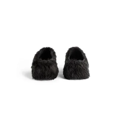 BALENCIAGA Faux fur Muller shoes Slippers