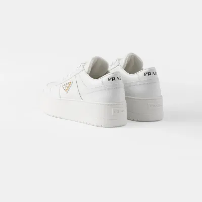 PRADA white leather sneakers