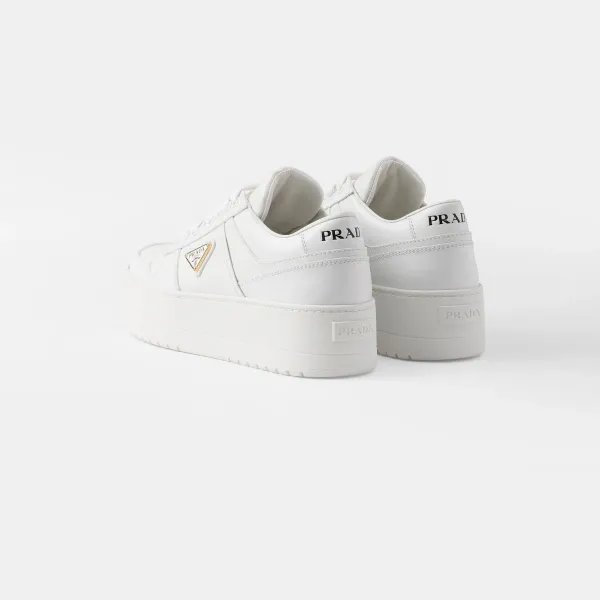 PRADA white leather sneakers - Image 5