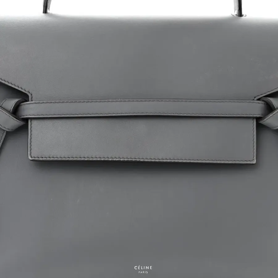 Celine Mini Belt Bag Storm Smooth Calfskin Leather Gold Hardware