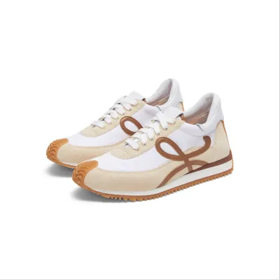 LOEWE Nylon and suede smooth sneakers