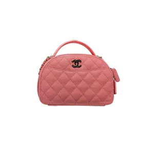 Chanel Pink /  White / Black / Wine Red / Lvory White Quilted Pelleted Calfskin Leather Crossbody Bags