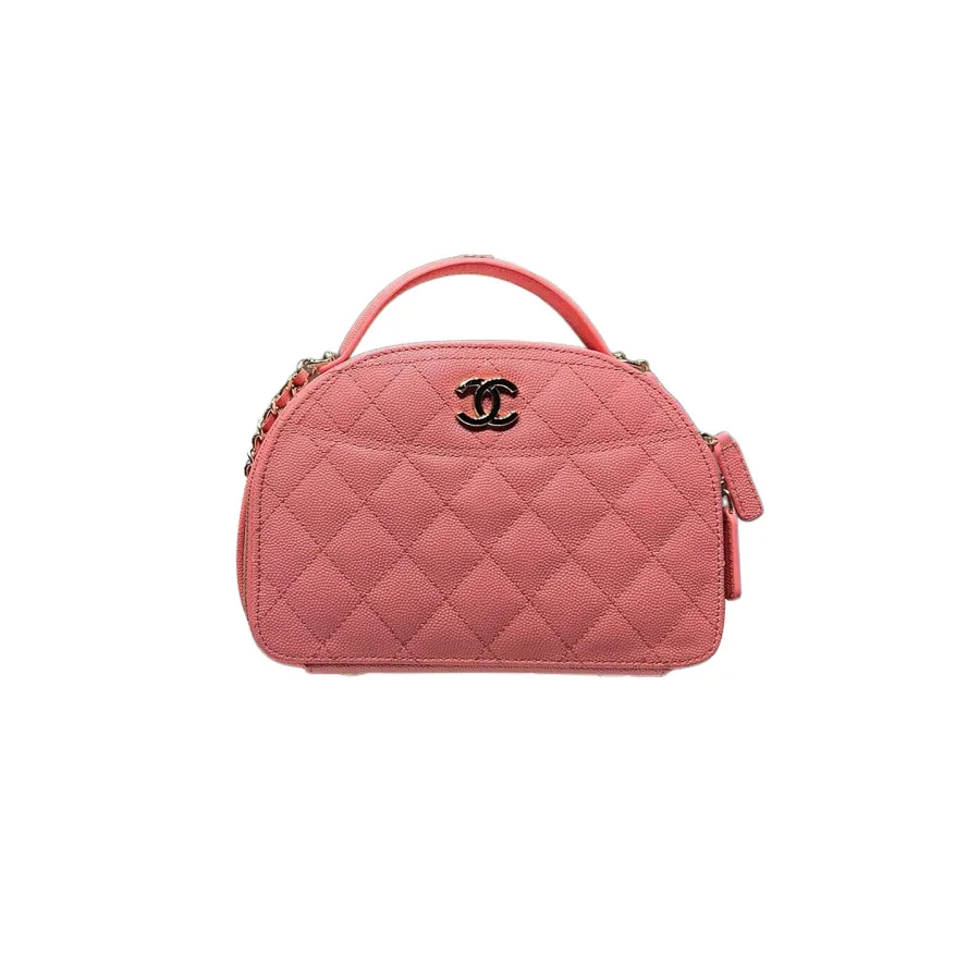 Chanel Pink /  White / Black / Wine Red / Lvory White Quilted Pelleted Calfskin Leather Crossbody Bags