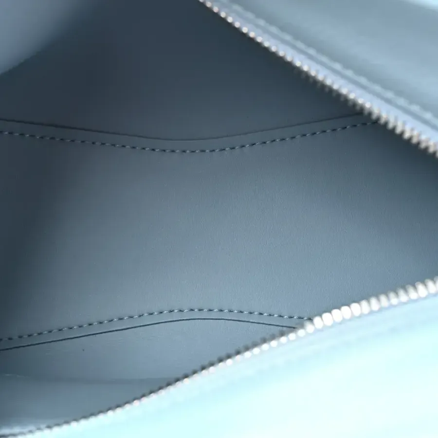 Balenciaga Mini Neo Classic City Blue/Grey Grained Calfskin Leather Silver Hardware