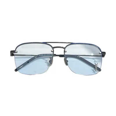 Saint Laurent square frame glasses blue/brown/orange/black/grey color Size 57口15-145
