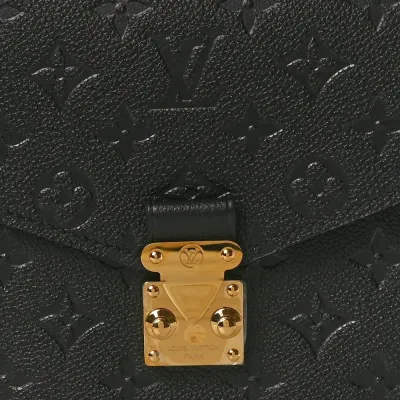 Louis Vuitton Pochette Metis PM Black Empreinte Leather Brass Hardware