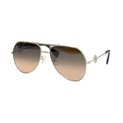 Fendi Pilot glasses rust/pink/black orange/eggplant color Size 55口17-145