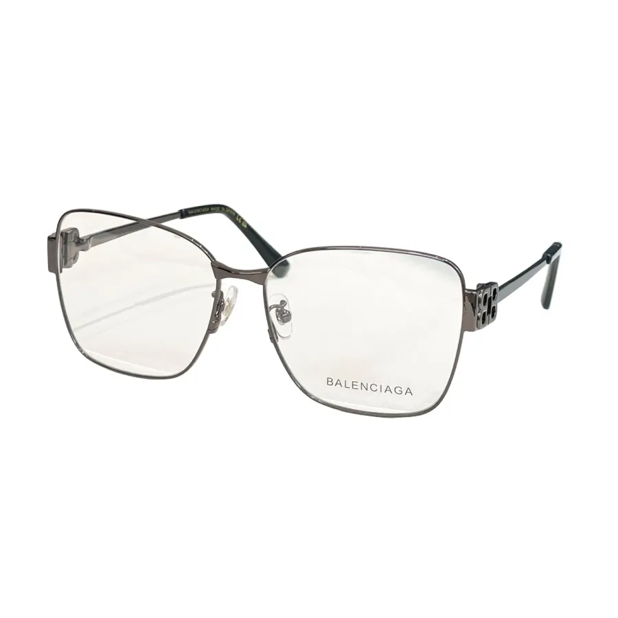 Balenciaga square frame glasses black gold/black silver/gold leopard/black/gun black/gold green/silver blue color transparent lens Size 57口17-140