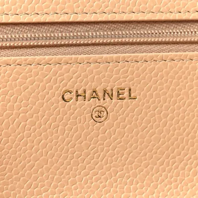 Chanel WOC Small Quilted Caviar Bag