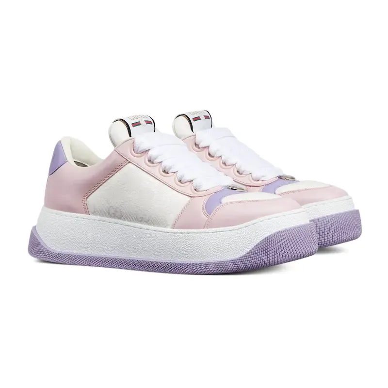 Gucci Screener series women's sports shoes purple Sneakers