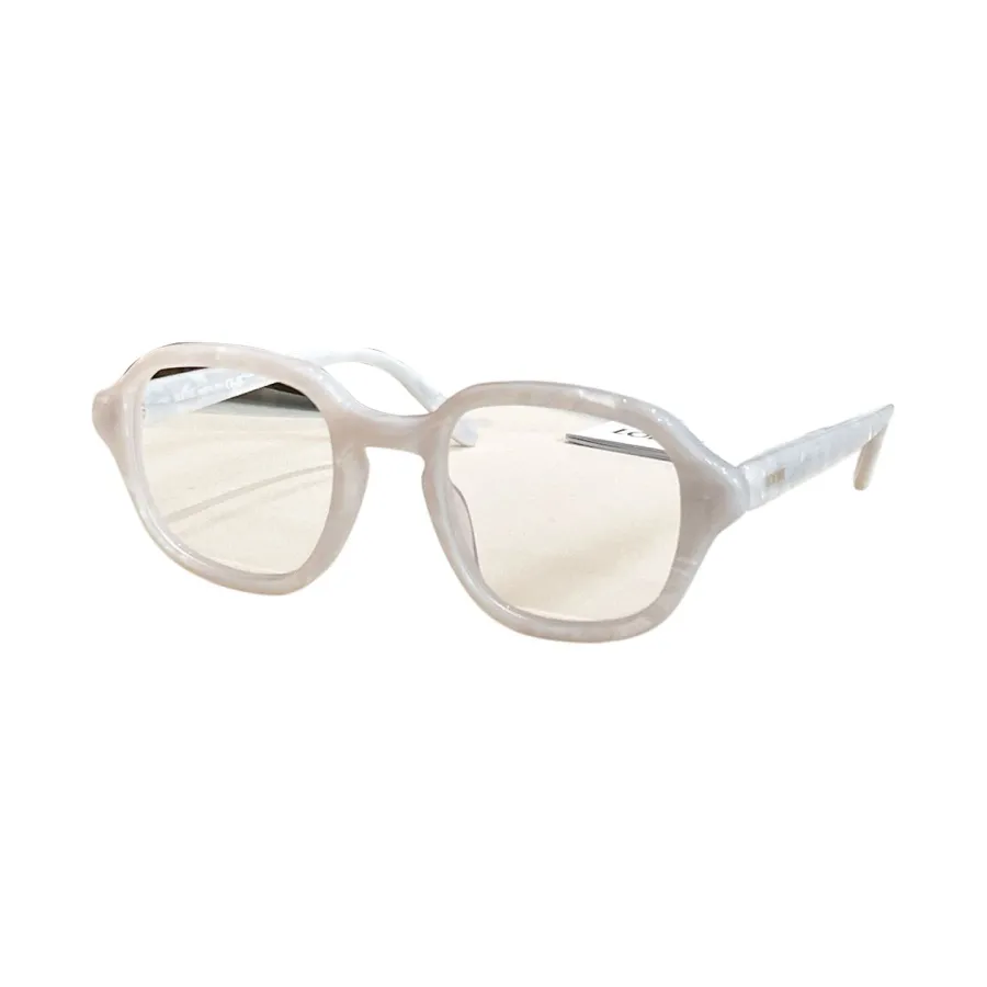 Loewe square frame glasses leopard/black/milky white/transparent color Size 51口21-140
