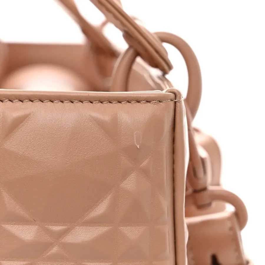 Dior Small My ABCDior Lady Dior Rose Des Vents Diamond Cannage Calfskin Leather Incognito Hardware